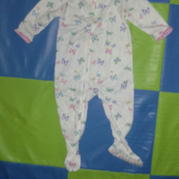 Carter's footies butterflies 12 months - Picture 3 of 3
